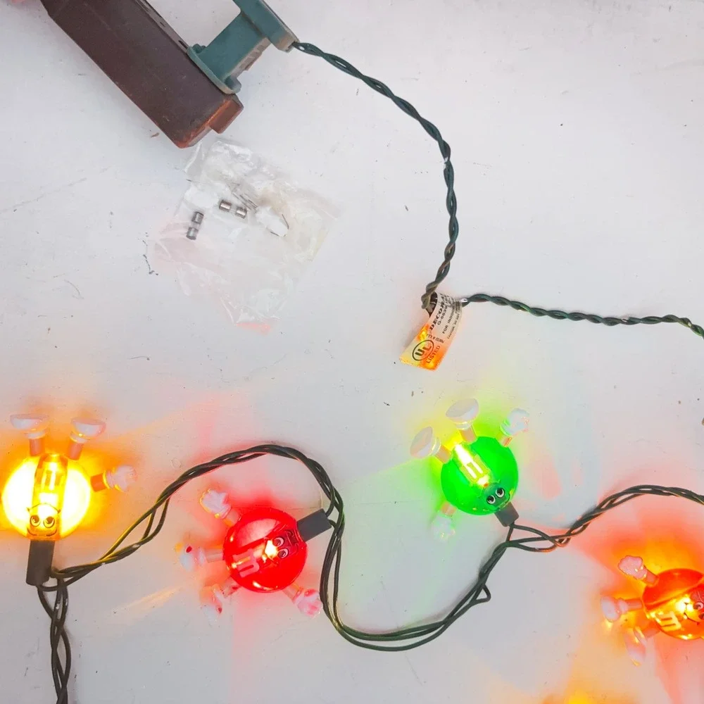 VTG 90s M&M's String Lights Multicolor Character Holiday Novelty
